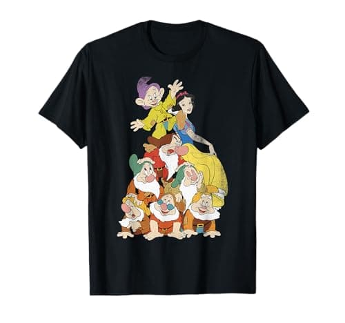Image of Disney Snow White Seven Dwarf Stack T-Shirt