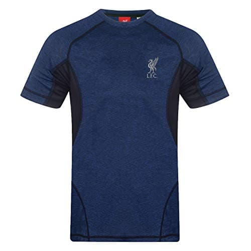 Image of Liverpool FC Official Gift Boys Poly T-Shirt Royal Blue 8-9 Years