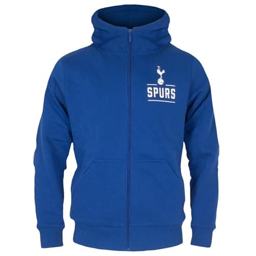 Image of Tottenham Hotspur FC Official Football Gift Boys Fleece Zip Hoody Marine 12-13 Yrs