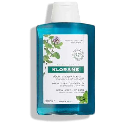 Image of Klorane Organic Aquatic Mint Detox Shampoo – Normal Hair – All Scalp Types – Vegan* – 1x 200ml Bottle