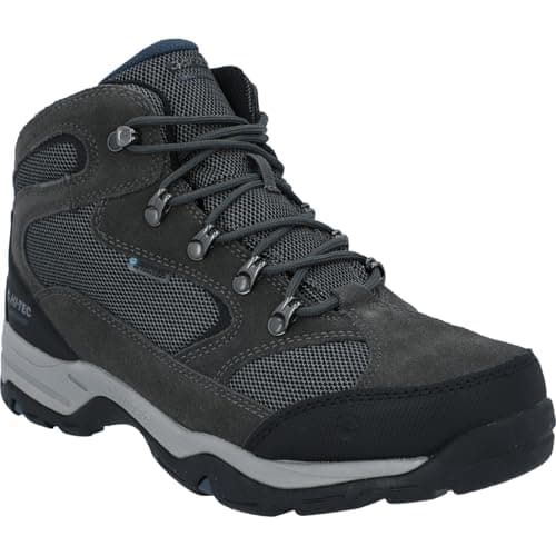 Image of Hi-Tec Men's Storm WP Wide, Charcoal/Grey/Majolica Blue, 7 UK