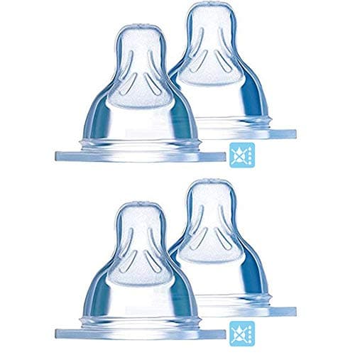 Image of Mam silk teat set. Size 4 dripless from 4 plus months. Spill-safe. For your first attempt.