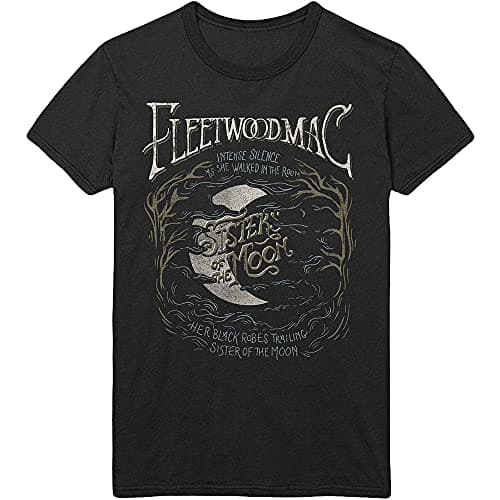 Image of Fleetwood Mac T Shirt Sisters of The Moon Official Mens Black M