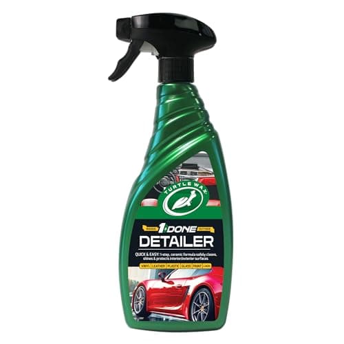 Image of Turtle Wax 1 & Done Interior & Exterior Car Detailer, All-In-One Solution Quickly Cleans Car Paint, Plastic, Glass, Wheels & More, Inside & Out Application, Boosts Shine, UV Protection, 750ml