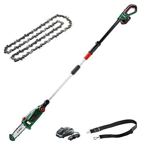 Image of Bosch Cordless Telescopic Chainsaw UniversalChainPole 18 (with 18 V Lithium-Ion Battery, in Carton Packaging) + Bosch Universal Chain 18 Replacement Chain (in Blister Pack)