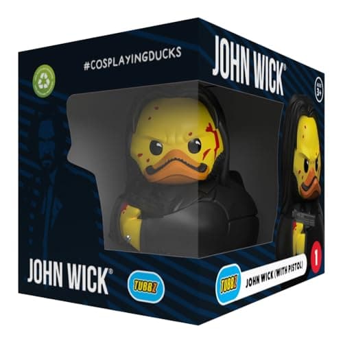 Image of TUBBZ Boxed Edition: John Wick Chapter 3 - John Wick Pistol Cosplaying Rubber Duck Vinyl Figure