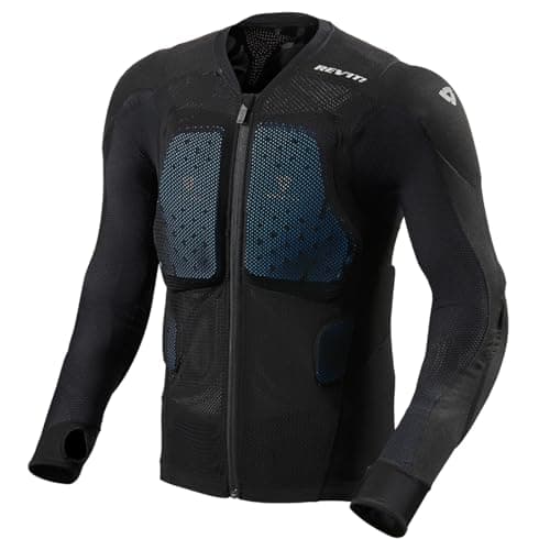 Image of REV'IT! Men's Proteus Adventure Off-Road Motorcycle Protector Jacket (Black - 2X-Large)
