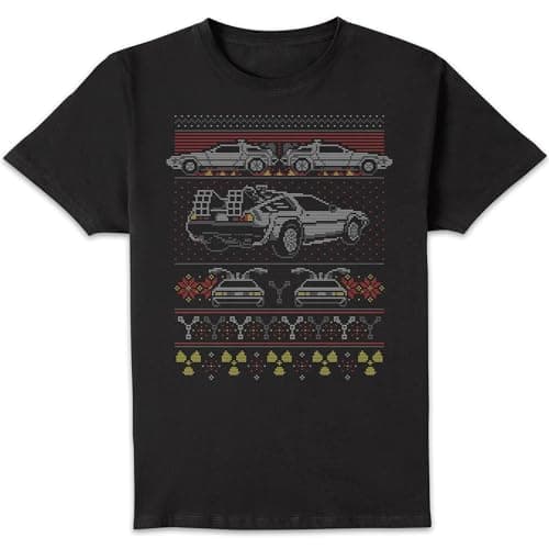Image of Back to The Future Back in Time for Christmas Men's T-Shirt - Black L
