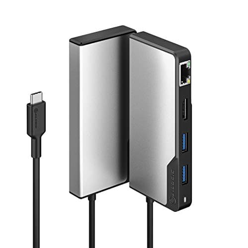 Image of ALOGIC USB-C Fusion Alpha Hub, 5-in-1 Type C Adapter, 4K HDMI, USB C 3.1 with 100W Power Delivery, USB A 3.1, Compatible with MacBook Pro/Air, iPad Pro/Air & USB-C enabled devices