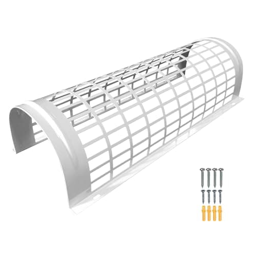 Image of Elixir Gardens Metal Tube Heater Guards | 1, 1.3, 2, 2.3, 3 & 4 foot Sizes | Safety Guard (Supplied with Attachment Screws & Plugs) | Strong & Durable Powder Coated Steel | 1.3 ft