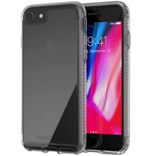 Image of tech21 T21-8505 Pure Clear phone Case for Apple iPhone 7/8 and SE 2020 with 10 ft. Drop Protection, Clear