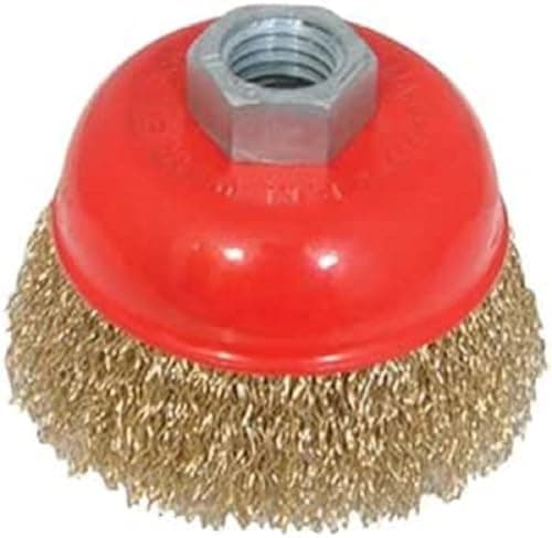 Image of Silverline 208542 Brassed Steel Crimp Cup 75 mm