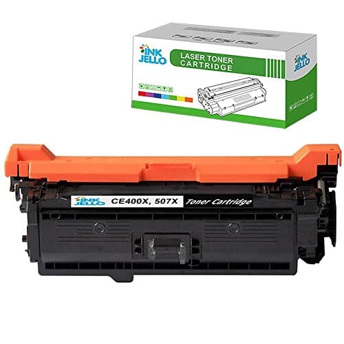 Image of InkJello Toner Cartridge For Printer, Compatible With HP LaserJet Enterprise 500 Color M551dn M551n M551xh MFP M575dn M575f Flow MFP M575c LaserJet Pro 500 Color MFP M570dn MFP M570dw CE400X (Black)