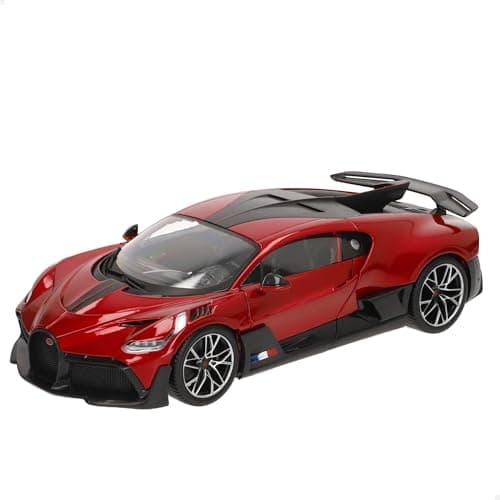 Image of Bburago - Bugatti Divo Rossa, 1:18 Scale Diecast Car, Detailed Replica with Opening Doors and Bonnet, Officially Licensed by Bugatti, Not Suitable for Children Under 36 Months