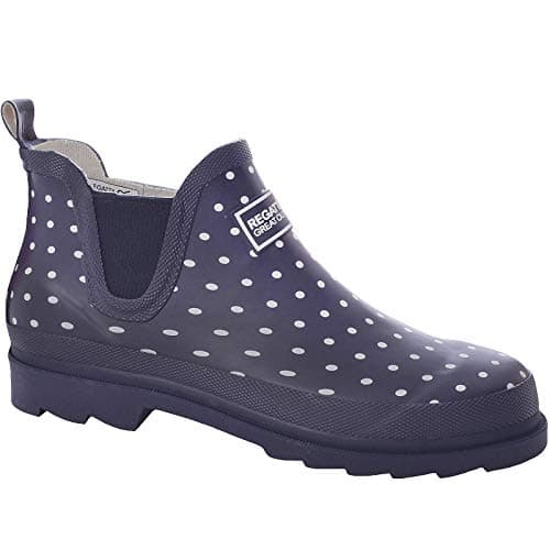 Image of Regatta Womens Lady Harper Welly Navy Polka EU37/UK4