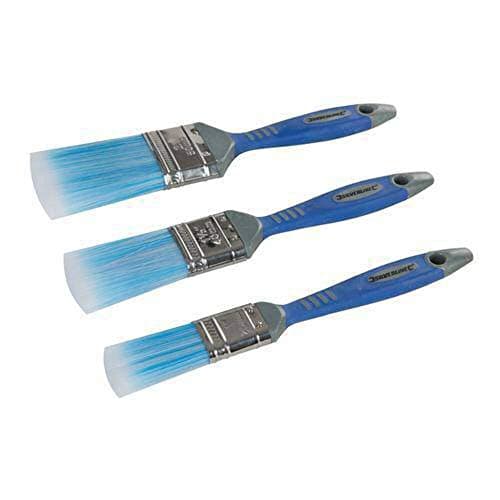 Image of Silverline No-Loss Synthetic Paint Brush Set 3pce (344268)