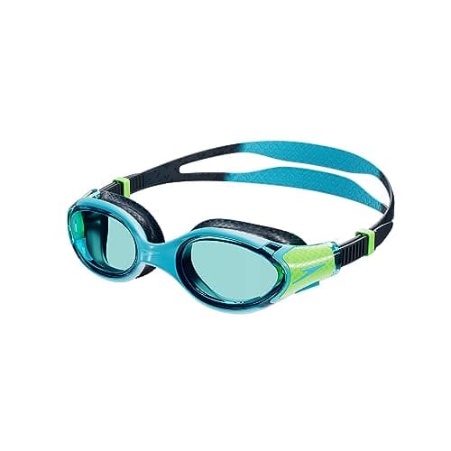 Image of Speedo Unisex-Child Swim Goggles Biofuse 2.0 Junior - Clear Anti-Fog Coating - Patent Pending Push Button Mechanism