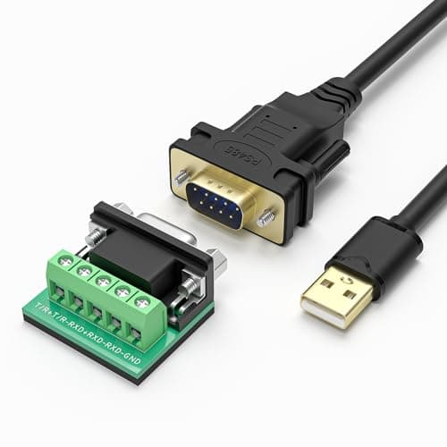 Image of OIKWAN USB to RS422 RS485 Serial Port Converter Adapter Cable with FTDI Chip Supports Windows 11 10 8 7 XP Mac -10 Feet…