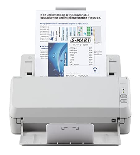 Image of Fujitsu SP-1125N 25ppm/50ipm A4 Duplex ADF Gigabit Ethernet USB3.2 LED Office Scanner. Windows. Includes PaperStream IP, PaperStream Capture