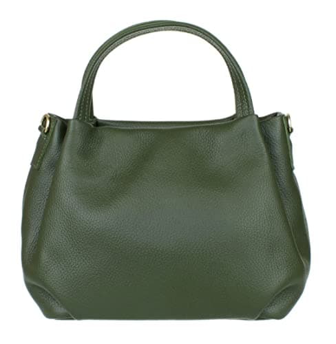 Image of Girly Handbags Womens Bucket Leather Handbag (Olive)