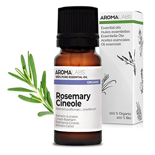 Image of Bio - Rosemary Cineole Essential Oil - 10mL - 100% Pure, Natural, Chemotyped and AB Certified - AROMA LABS (French Brand)