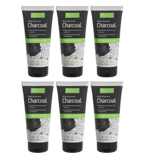 Image of Beauty Formulas Activated Charcoal Detox Cleanser, 150ml, Pack of 6