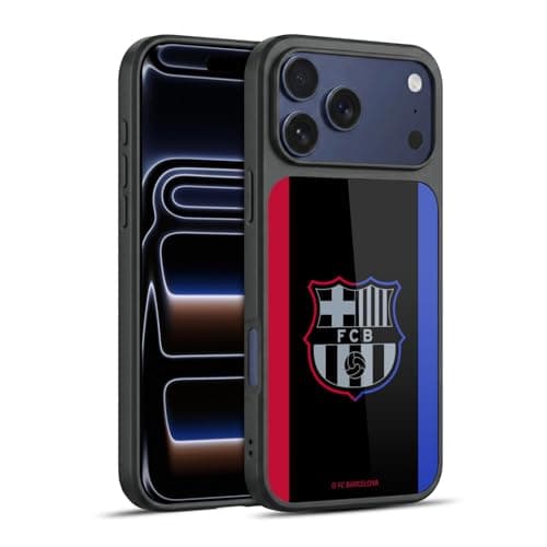 Image of Head Case Designs Officially Licensed FC Barcelona Away 2024/25 Crest Kit Gel Armour Case [Military Grade Protection] Compatible With Apple iPhone 17 Pro Max