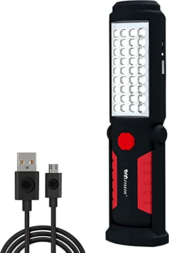 Image of Wolfteeth Rechargeable Work Light, Inspection Lamp, Magnetic Torches Led Super Bright, Emergency Backup Lights Mechanic Tools Camping Flashlight, Gifts for Men Husband