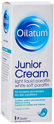 Image of Oilatum Junior Cream, Eczema and Dry Skin Emollient for Kids, Soothing and Hydrating Moisturizer for Sensitive, Itchy Skin, Dermatologist Recommended Relief for Irritated Skin, 1 x 150g