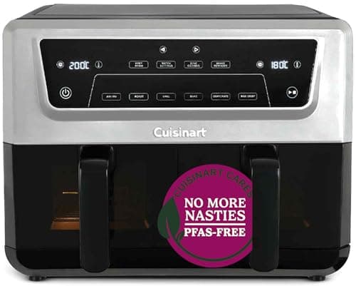 Image of Cuisinart XXL10.4L Air Fryer with 2 x 5.2L Drawers |PFAS Free|Chemical-free cooking | Air Fry, Roast, Grill, Bake, Dehydrate, Max Crisp, Keep Warm | Dual Zones - cook 8+ portions|Dishwasher Safe