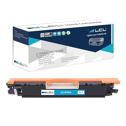 Image of LCL Remanufactured 126A 130A CE311A CF351A Toner Cartridge (1Pack Cyan) Replacement for HP Color LaserJet Pro MFP M176 M176FN M177 M177FW M176n Laserjet Pro CP1020 CP1025 CP1025nw LaserJet MFP M175