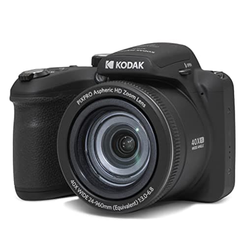 Image of KODAK Pixpro Astro Zoom AZ405 - Digital Bridge Camera, 40x Zoom, 24 mm Wide-angle Lens, 20 Megapixels, 3" LCD Display, 1080p Full HD Video, OIS, AA Battery - Black