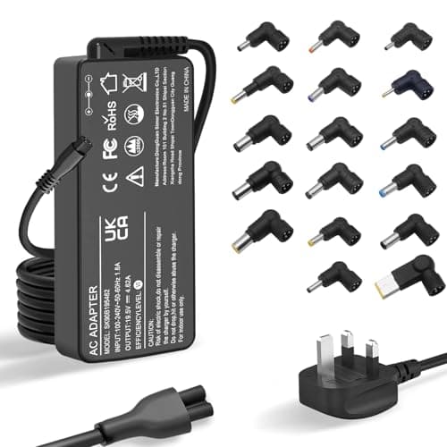 Image of ZJWDATG 90W Universal Laptop Charger Compatible With Lenovo HP Acer Asus Dell Toshiba Sony Fujitsu Gateway Power Supply Cord with 17 Tips