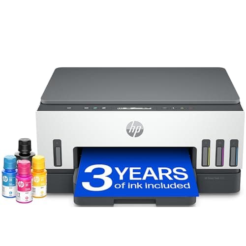 Image of HP Smart Tank 7005 All in One Printer | Perfect for Home | Colour | Wireless | Print, Scan, Copy | Includes up to 3 Years of Ink | Refillable | 2-Sided Printing | Easy Setup | Reliable Wi-Fi