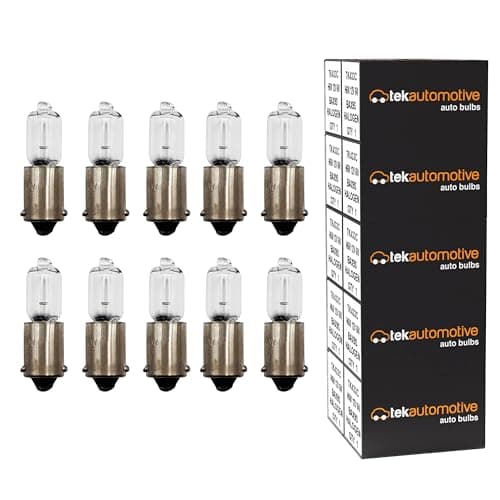 Image of Tek Automotive 434 H6W Bulb Miniature Halogen Car Side Light, Parking Light, Tail Light, Indicator, Reverse Light 433C 12V 6W BAX9S - Pack of 10