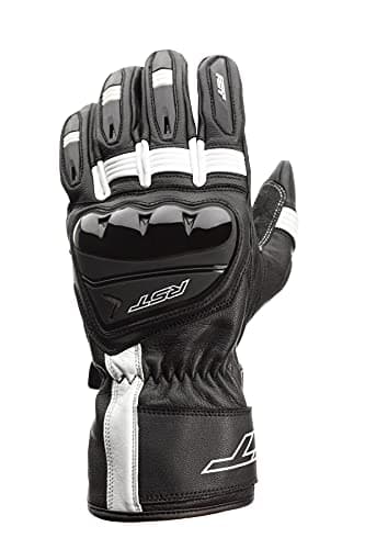 Image of RST 815000170109var-a2 - mens motorcycle gloves pilot COLOR BLACK WHITE SIZE 12-2XL
