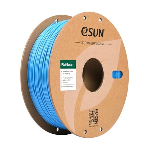 Image of eSUN PLA Filament 1.75mm, PLA Basic Dimensional Accuracy +/- 0.05mm, 1KG Spool (2.2 LBS) Speedy Filament for 3D Printers,Light Blue
