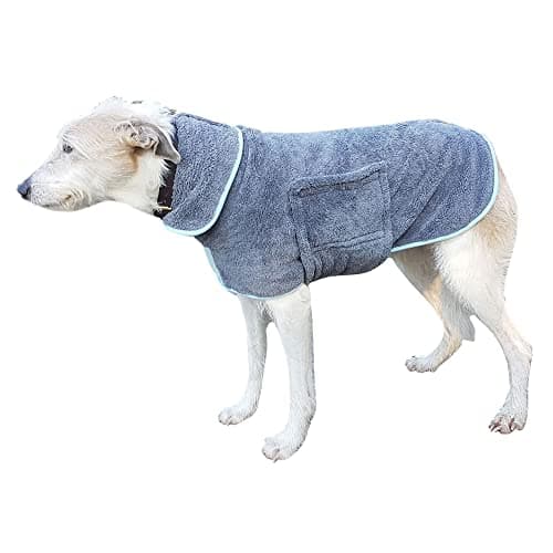 Image of Henry Wag Drying Coat - Soft & Highly Absorbent Microfibre, Muddy Pet Accessories, Quick Drying - Designed for Dogs - GRS Recycled Polyester - XXL (80cm)