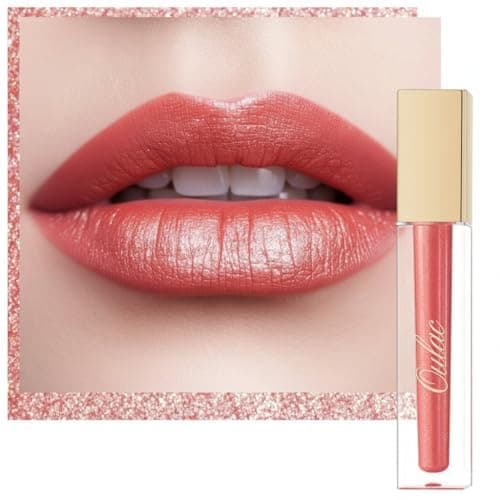 Image of Oulac Metallic Diamond Shine Liquid Lip Gloss - Glitter Glossy for Lip & Eye, Long Lasting 24H + & Waterproof, Lightweight Lip Stain, 3D Metallic Finish, No Transfer, Vegan, 4.5ml,MD05 Loose Control