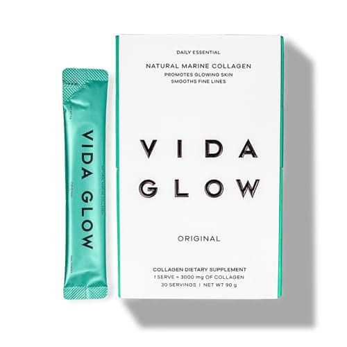 Image of Vida Glow - Natural Hydrolysed Marine Collagen Sachets | Promotes Glowing Skin + Smooths Fine Lines (Original, 30 Sachets)