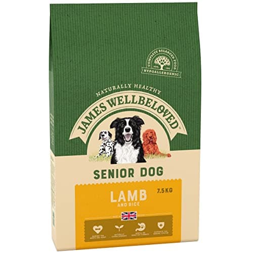 Image of James Wellbeloved Complete Dry Senior Dog Food Lamb and Rice, 7.5 kg