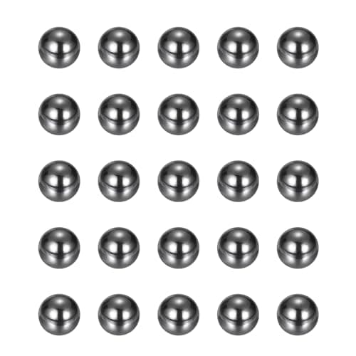 Image of sourcing map 25Pcs 3.175mm Ceramic Bearing Balls, Silicon Carbide Ceramic Balls G10 Precision for Electronic Equipment Precision Instruments, Black