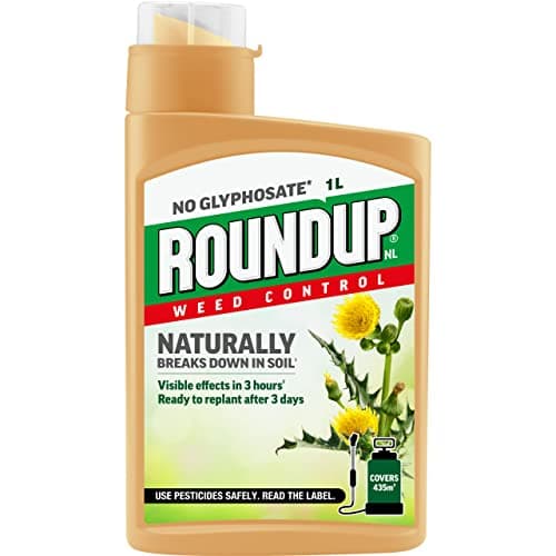 Image of Roundup Naturals Weed Killer, Concentrate (Glyphosate-Free), 1 Litre
