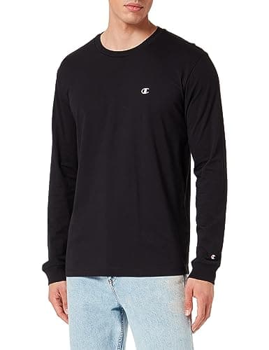 Image of Champion Legacy Basics-L-s Crewneck Men's Long Sleeve T-Shirt, Nero, XS