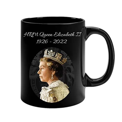 Image of eBoutik - Limited Edition HRM Memorabilia Coffee Mug - Queen of England/United Kingdom & Commonwealth 1926 to 2022 - Elizabeth II Memorable Keepsake Cup (The Queen)