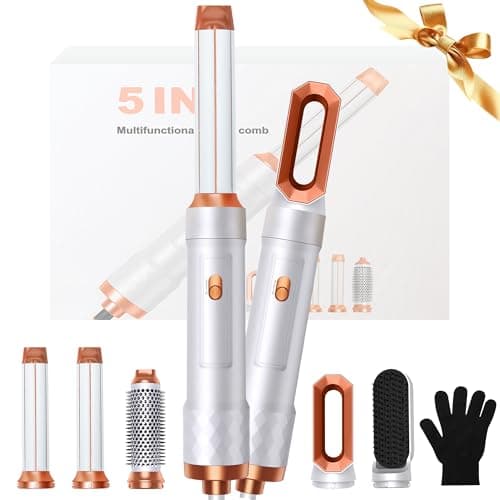 Image of 5 in 1 Hair Styler Airbrush 5 in 1 Multi Styler, Air Styler 5 in 1 with Curl Straighten, Volumise, Smooth and Drying for Styling, Air Brush 5 in 1 for All Hair Type/Length
