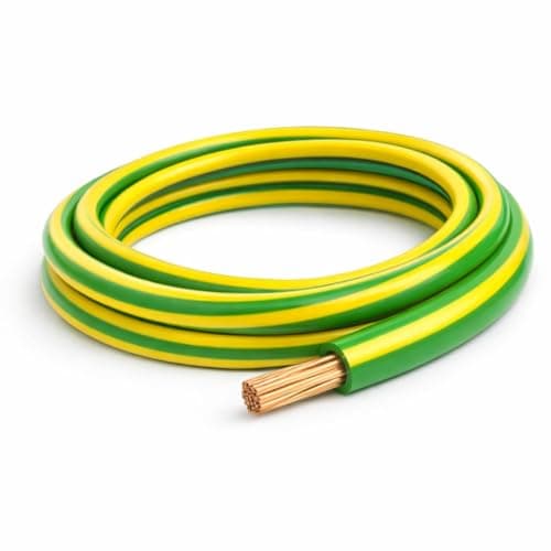 Image of 6491X Single Core Cable | Green Yellow Earth | H07V-R BASEC Approved | 450/750V | 10mm² – 10m