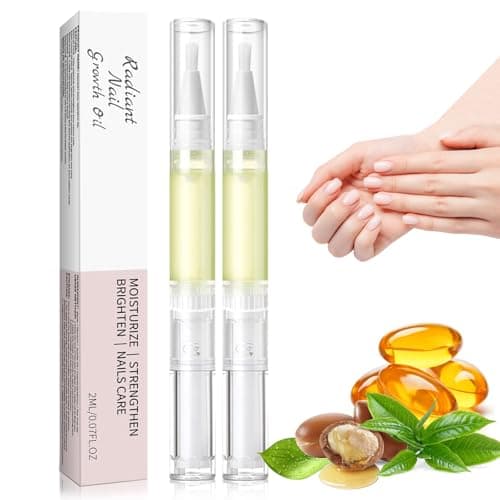 Image of Cuticle Oil Pen with Tea Tree Oil, Moisturising Cuticle Remover & Nail Strengthener for Nail Growth Treatment, Nail Oil Pen 2 Pack