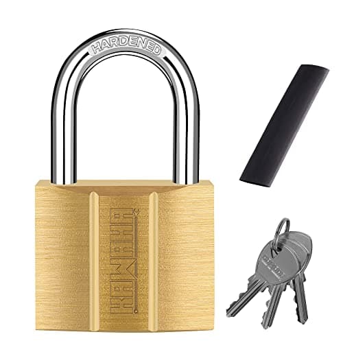 Image of KAWAHA 81/40-1P Brass Keyed Padlock (Waterproof, Solid Brass Lock) for Sheds, Storage Unit, School, Gym Locker, Fence, Toolbox, Hasp, Storage - 40mm *1