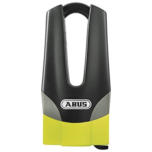 Image of ABUS brake disc lock Granit Quick 37/60 Maxi + Mini - motorbike lock with security level 15 - 11 mm thick shackle - 50 mm shackle height, yellow